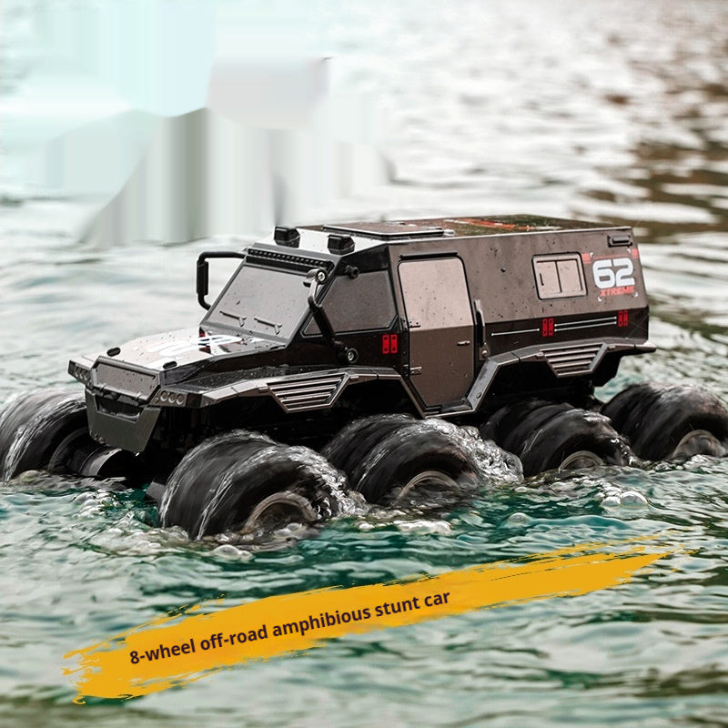 Eight-wheel Amphibious Climbing Off-road Vehicle Boy Electric Toy Simulation Armored RC Remote Control Car