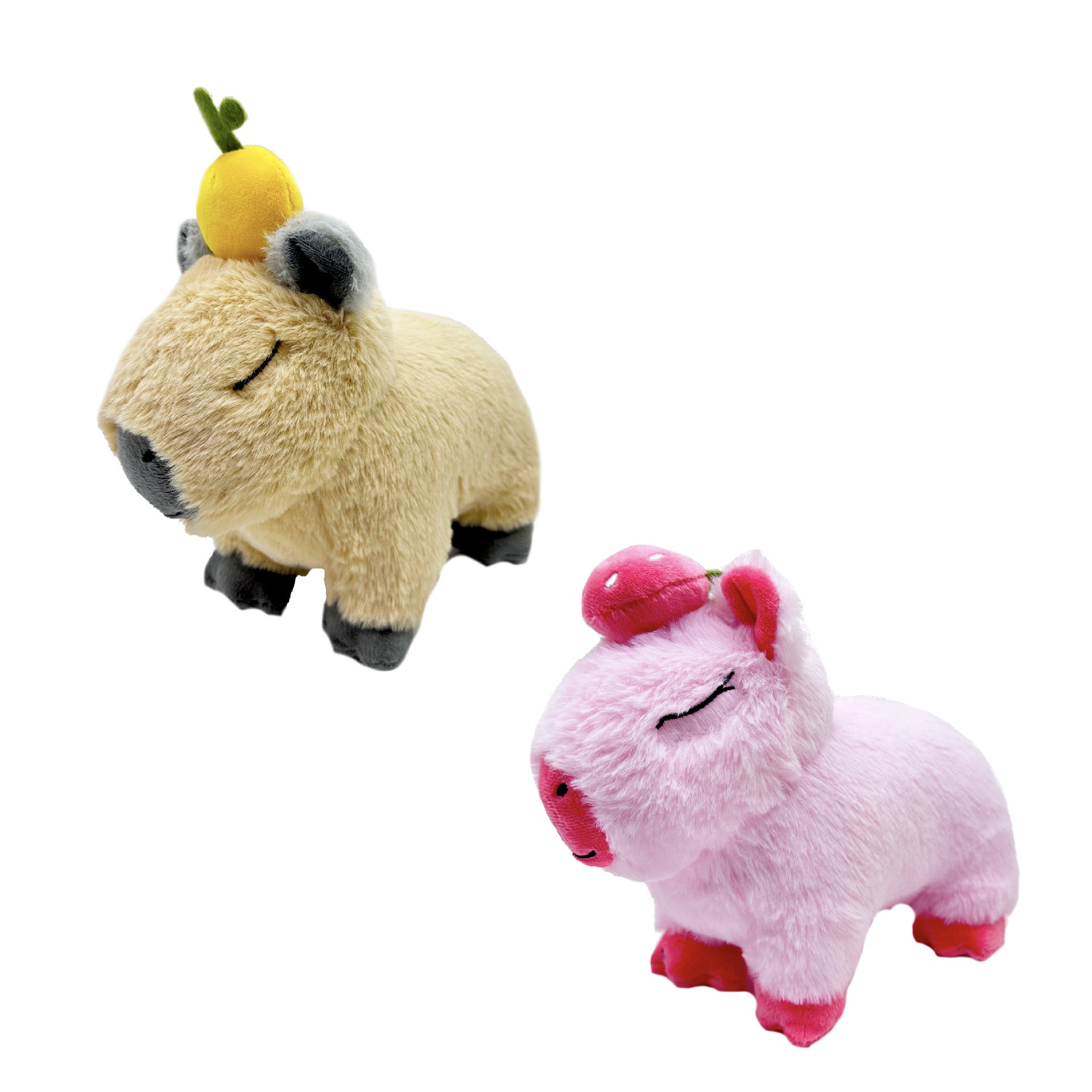 Orange Chicken Stuffed Orange Capybara Plush Toy