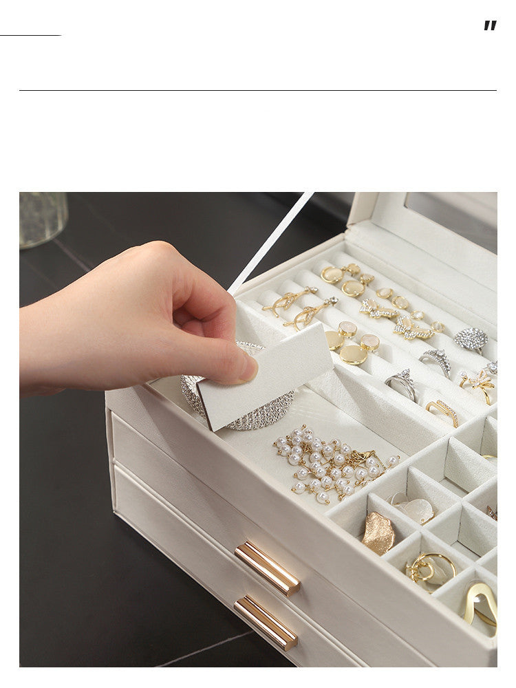Multilayer Drawer Type Jewelry Transparent Storage Box