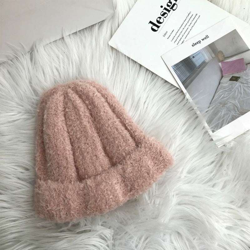 Macaron Color Women's Knitted Wool Warm Hat
