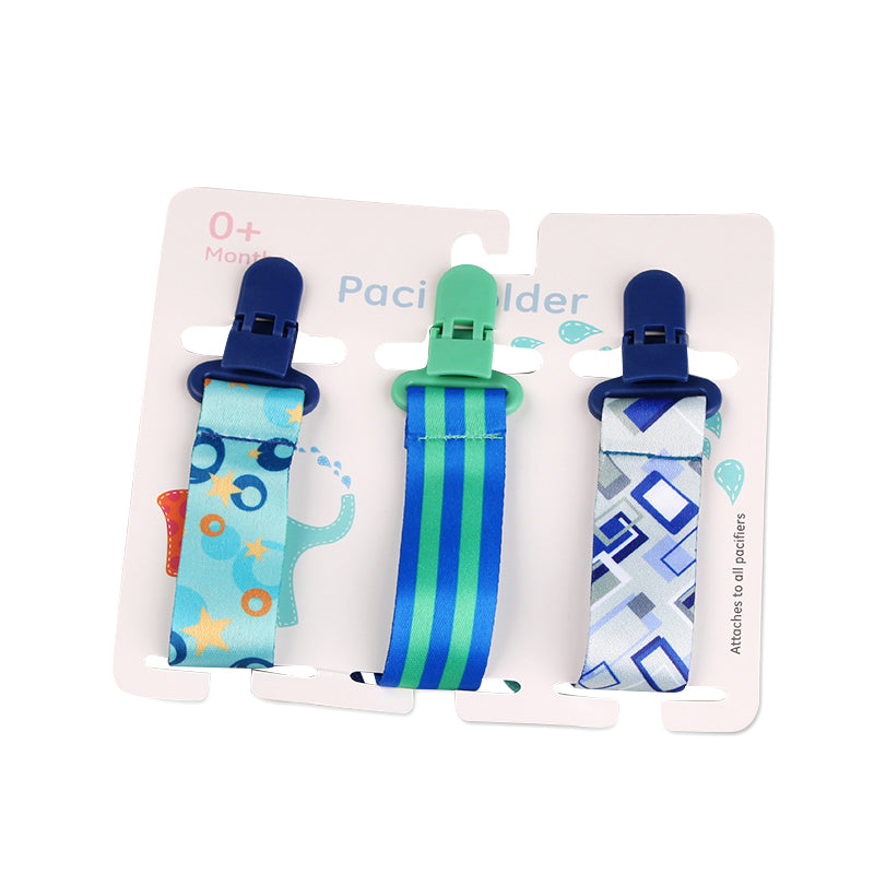 Cartoon Pattern Combination Three Packs Of Baby Pacifier Teether To Prevent Falling
