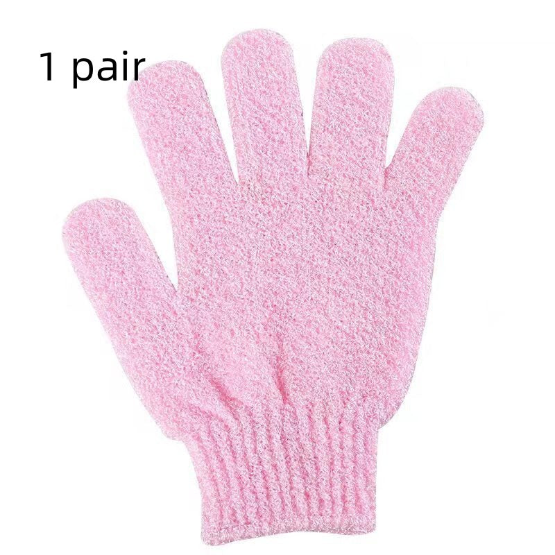 Bath towel gloves Candy color mud towel Bathroom glove bath towel