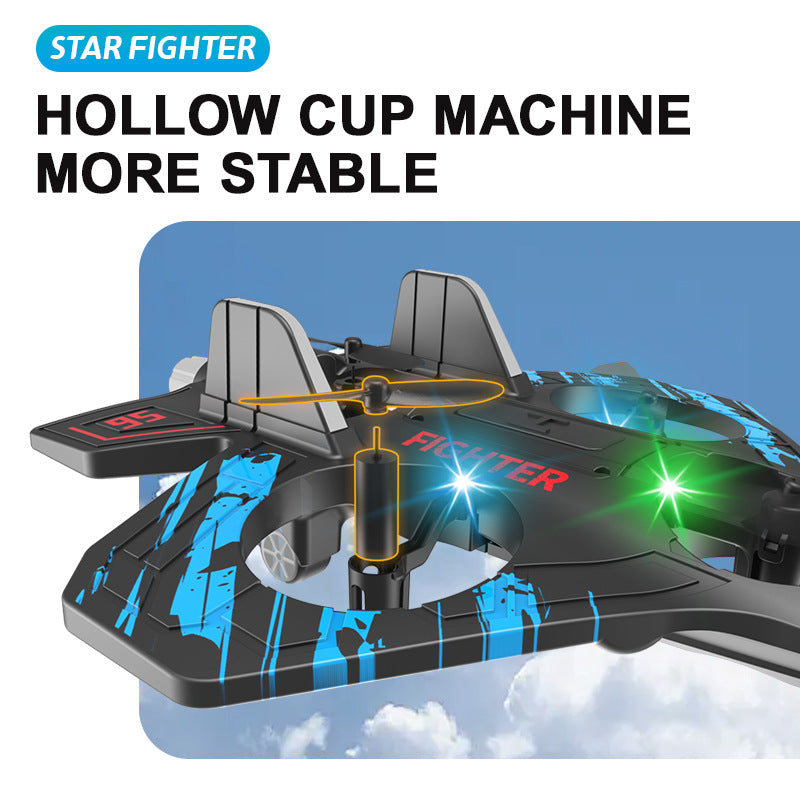 Drop-resistant Foam Gravity Glider Special Effect Colorful Light Four-axis UAV Unmanned Aerial Vehicle