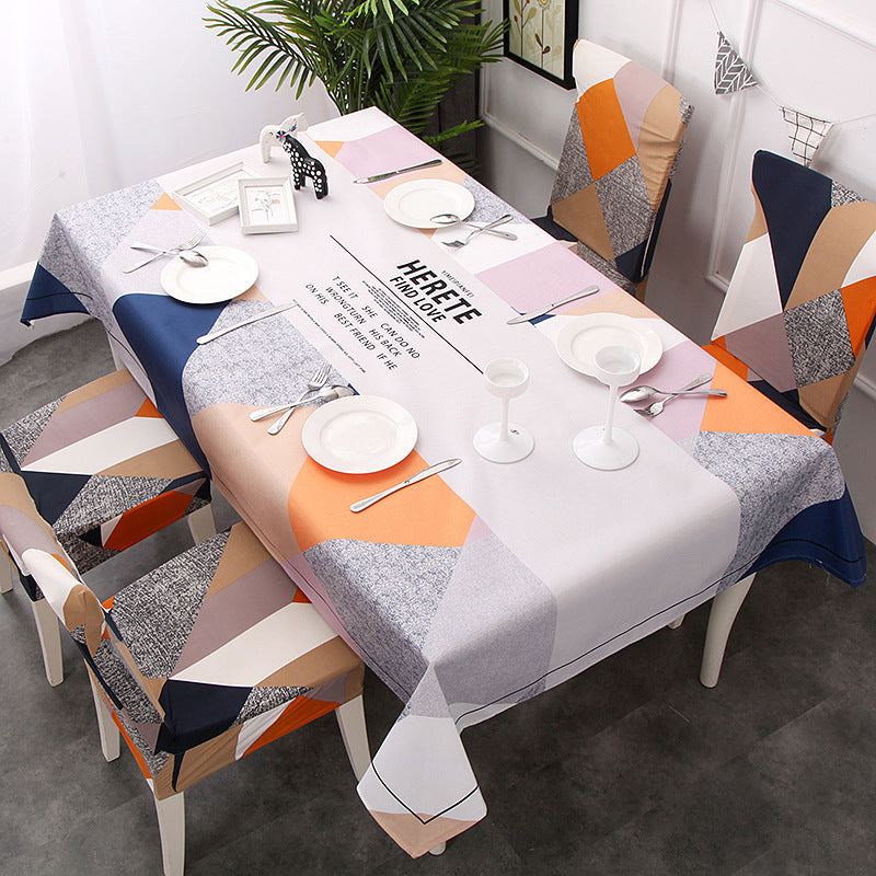 European Style Small  Cotton And Linen Tablecloth