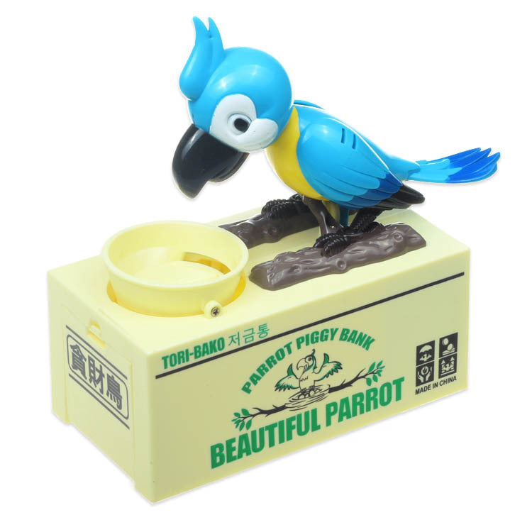 New Children's Toys Electric Money-eating Bird Piggy Bank