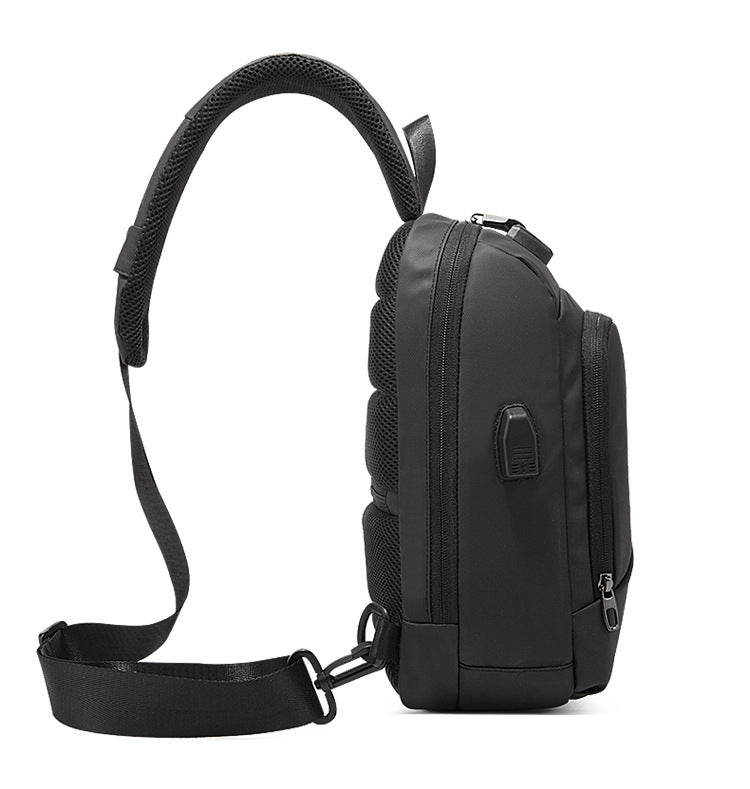 Men's Casual Running Chest Password Lock Anti-theft Shoulder Crossbody Bag