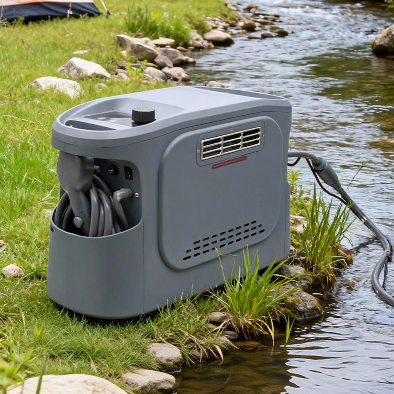 Camping Shower With A Constant-temperature Water Heater