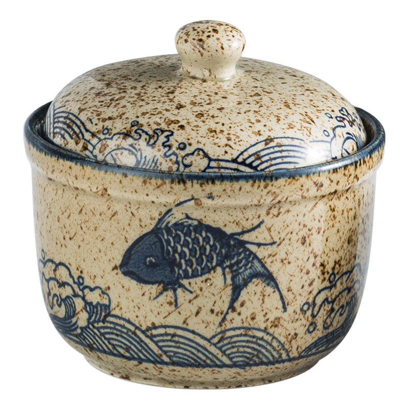 Kitchen Retro Porcelain Hand Painted Seasoning Jar