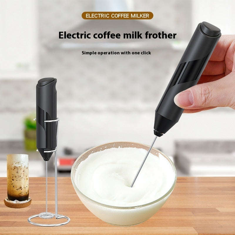 Mousseur à lait électrique sans fil en acier inoxydable