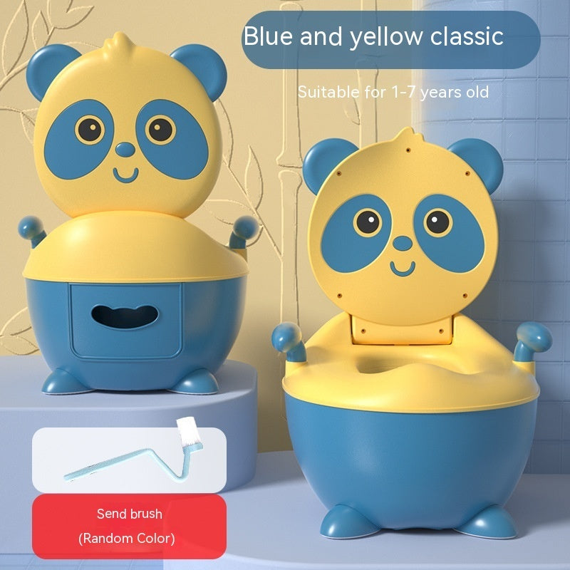 Lesser Panda Children's Toilet Baby Urinal PU Soft Cushion Training Basin