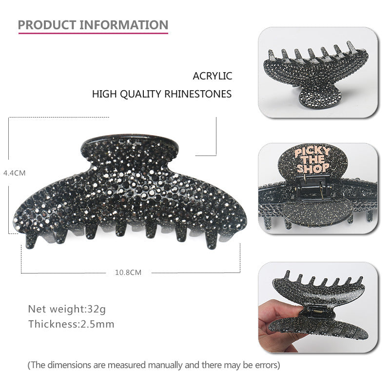 Heavy Work Inlaid Diamond Advanced Sense Shark Clip