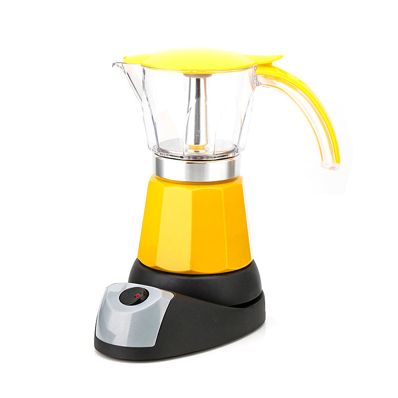 Octagonal Electric Heating Moka Pot Coffee Making Aluminum Appliance