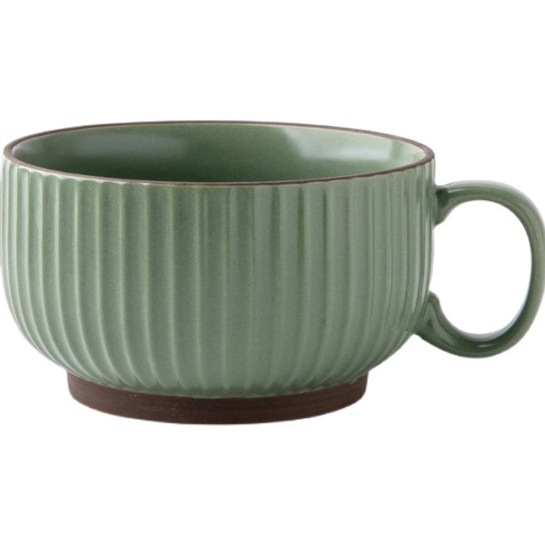 Nordic Vertical Stripe Ins Ceramic Coffee Cup