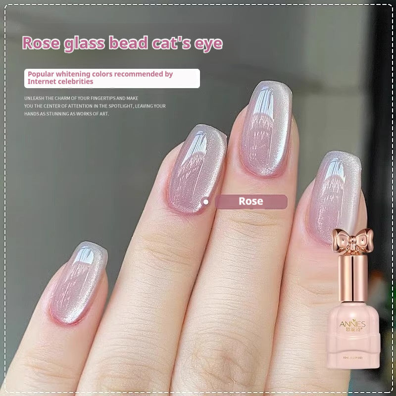 Micro Glass Bead Cat's Eye Gel Nail Polish Icy Cat Eye Gel Polish Nail Art