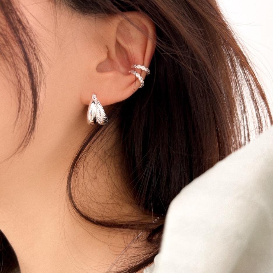Simple Fashion 925 Sterling Silver Double Stud Earrings For Women