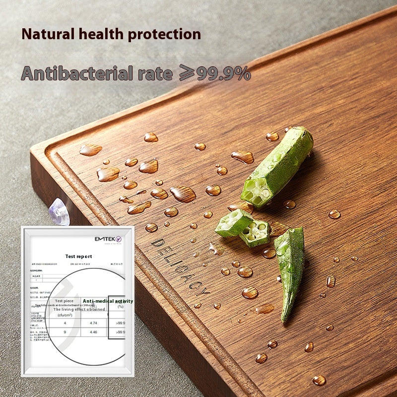 Household Kitchen Chopping Board Solid Wood Cutting Board Anti-mildew Antibacterial