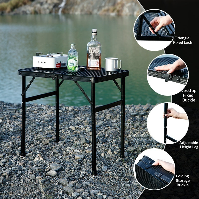 Portable Ultra-light Aluminum Alloy Foldable Picnic And Camping Table