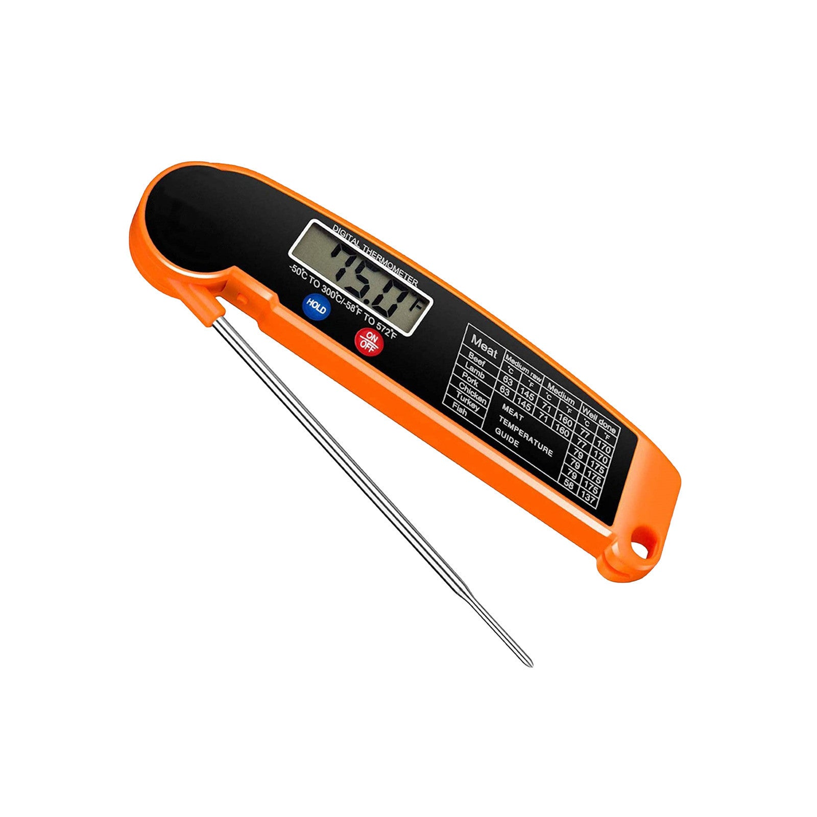 Ultra-thin Folding Barbecue Thermometer Kitchen Food