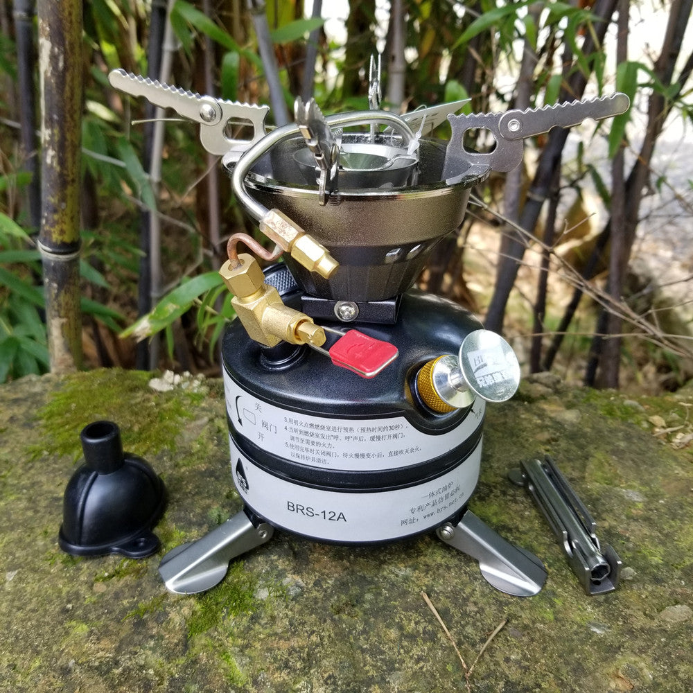 Cuisinière à essence de camping portable robuste pour équipe d'alpinisme