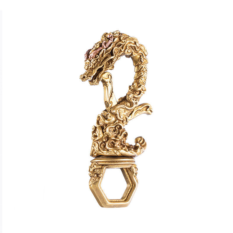Men's Fashion Personality Zodiac Dragon Keychain