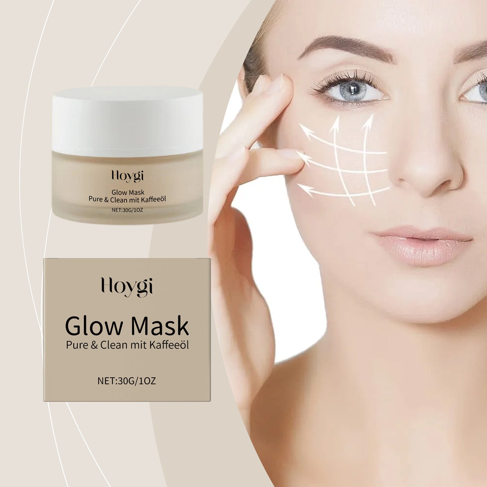Moisturizing And Skin Lightening Facial Mask Nourishing And Moisturizing Mild