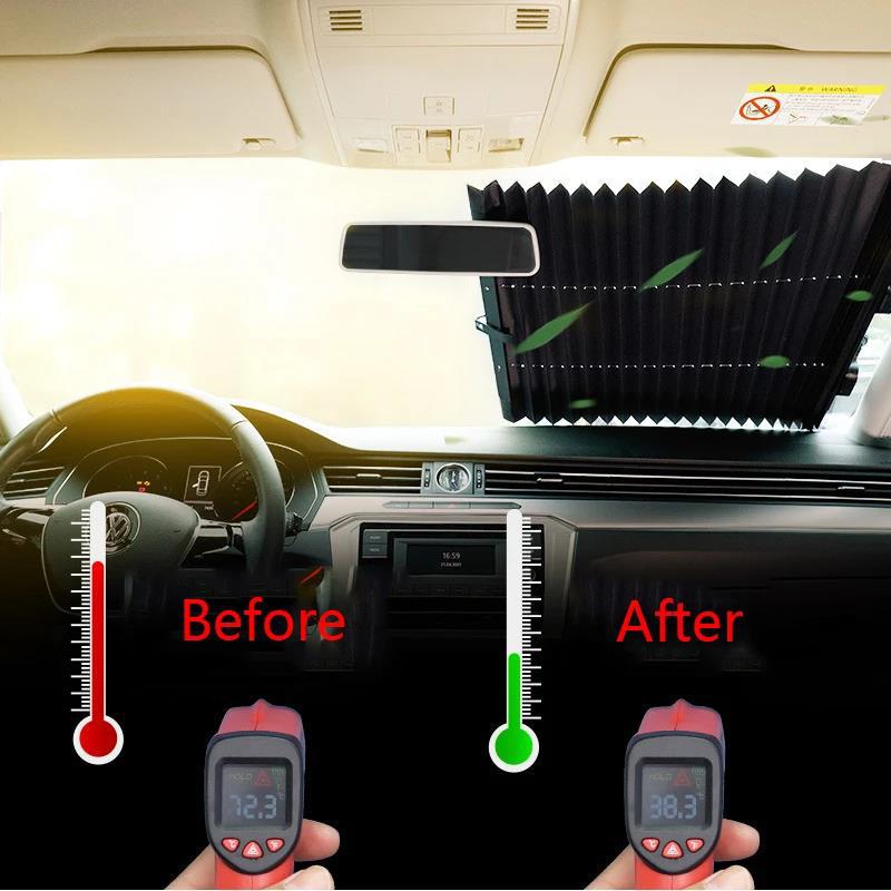 Car Windshield Windscreen Sunshade Retractable