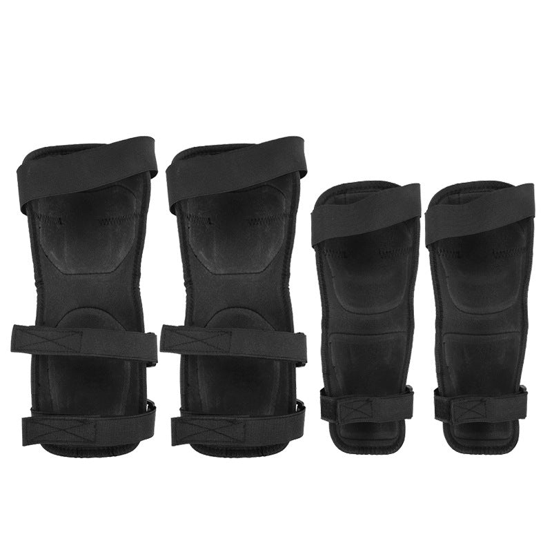 Motorcycle Sports Kneecaps Elbow Guard Four-piece Off-road Vehicle Riding Kneelet Elbow Guard Tactical Breathable Drop-resistant Protective Gear
