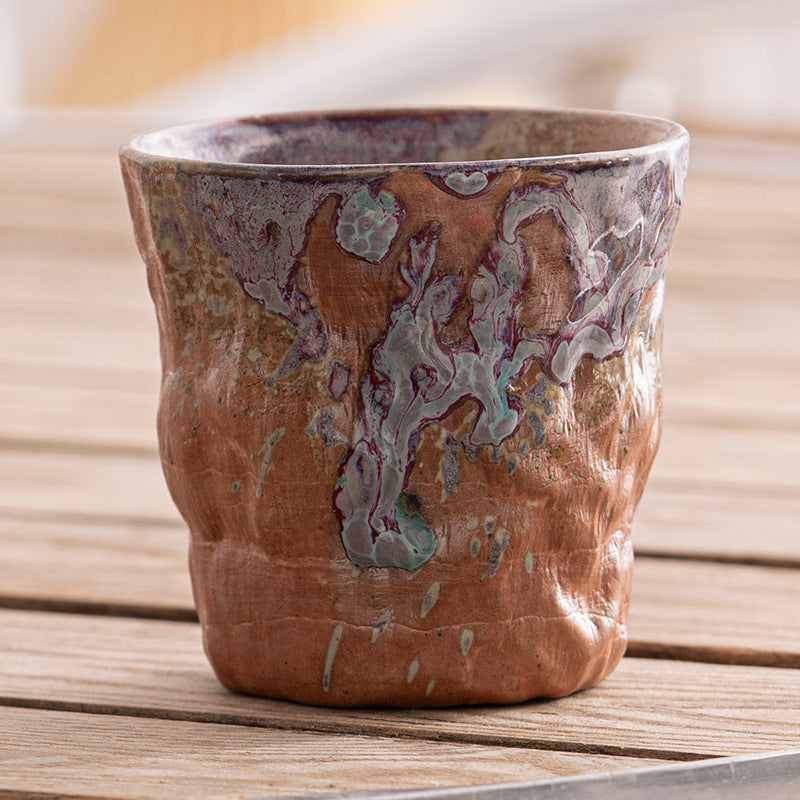 Japanese Style Rough Pottery Antique Tea Cup