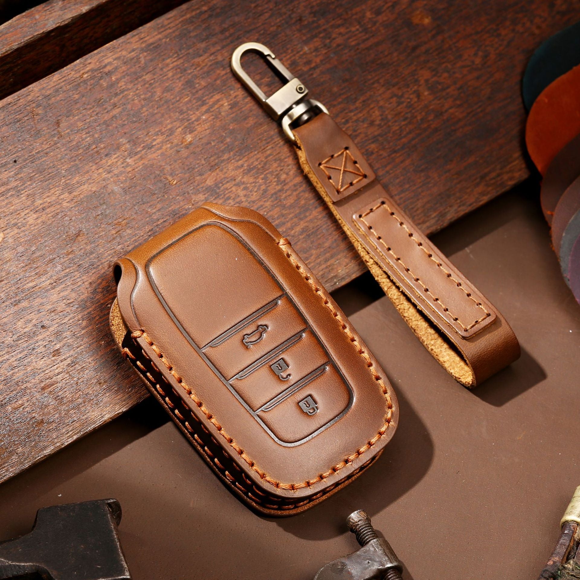 High-end Car Key Genuine Leather Key Cover