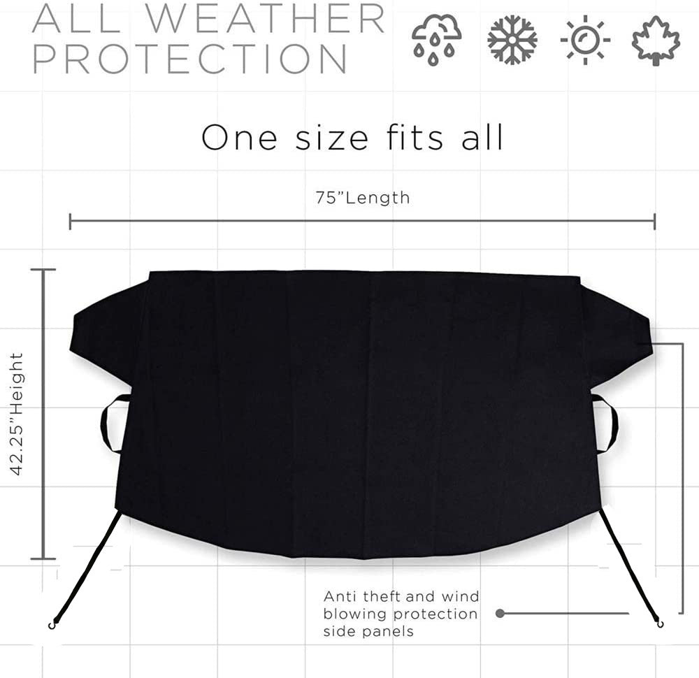 Car Thickening Waterproof Warm Windshield Cover