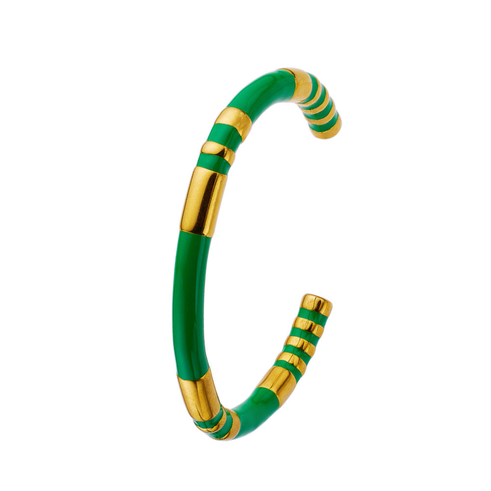 Fashion Bamboo Titanium Steel Bracelet For Women
