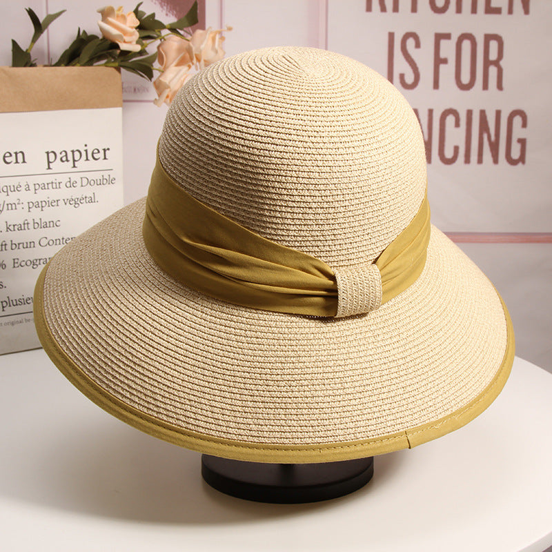 Leisure Travel Sun Color Block Fisherman Hat