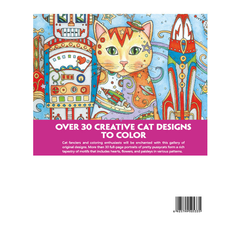 Creative Children's Doodle Cat Coloring Book