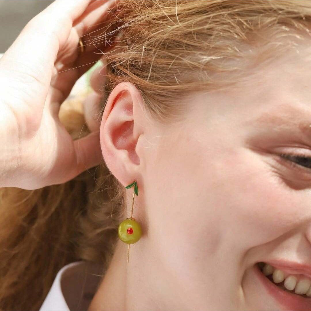 Green Earrings INS Design Popular New