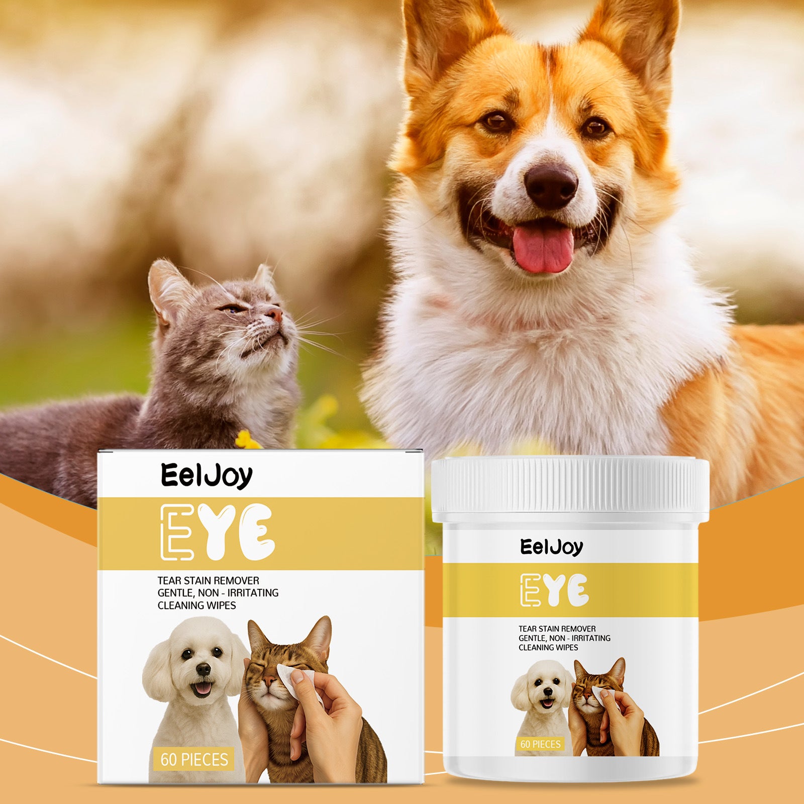Pet Eye Wipes Are Soft And Skin Friendly, Cleaning Tear Stains