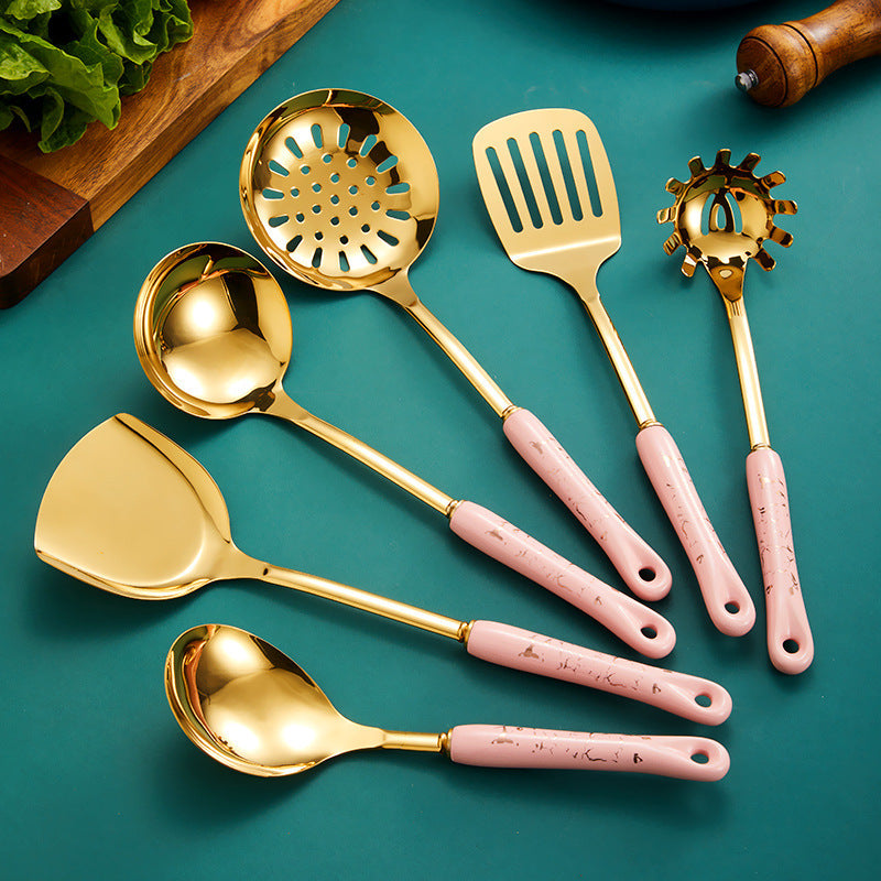 Non-magnetic Ceramic Cooking Spatula Set