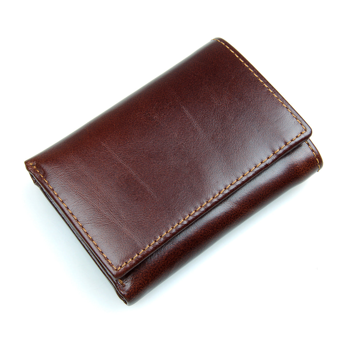 Portefeuille en cuir anti-scanner, style rétro