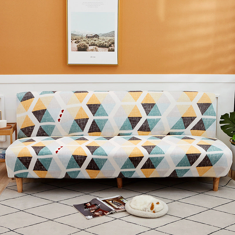 All-Inclusive Stretch Fabric Armless Sofa Towel Sofa Cover
