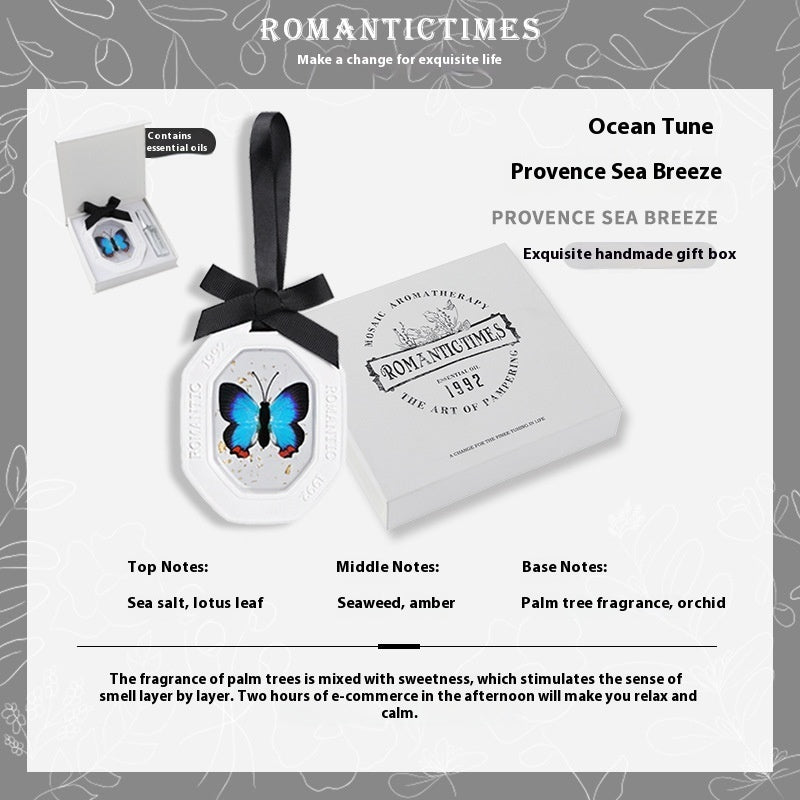 Fashion Personalized Car Aromatherapy Sheet Pendant