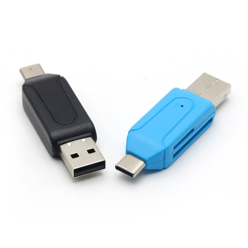 Two-in-one Mobile Phone Card Reader