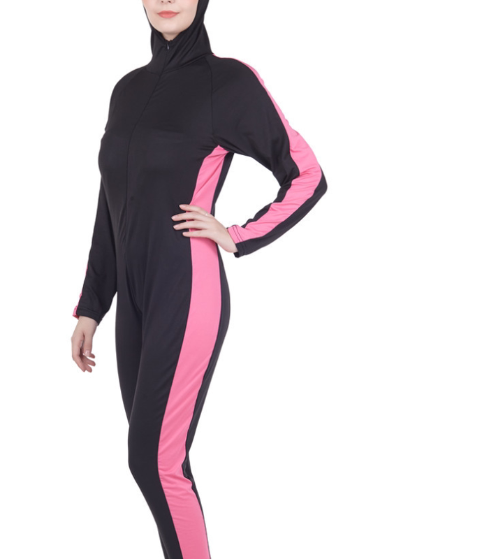 Conservative One-piece Swimsuit Color Matching Ladies Wetsuit