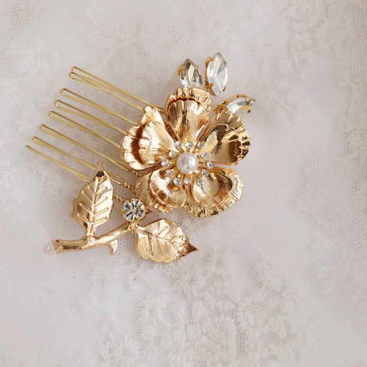 Women's Vintage Flower Rhinestone Hair Accessories