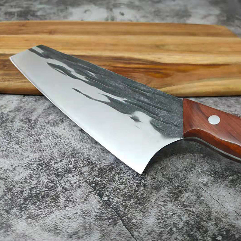 Forged Hammered Stainless Steel Kitchen Knife