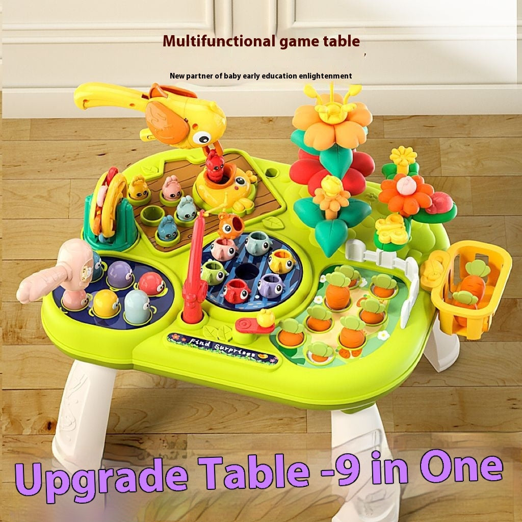 Baby's Building Blocks Multifunctional Early Education Study Table Baby Busy Toys Gaming Table
