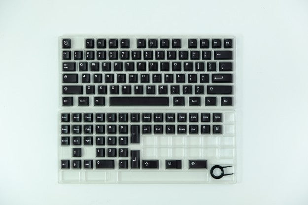 Clavier mécanique à touches noires et dorées