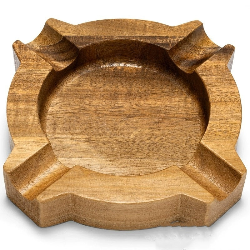 Solid Wood Ashtray Square Creative Acacia Mangium Cigar