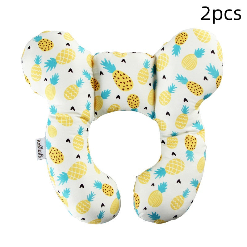 Oreiller pour bébé, lit de bébé, siège de sécurité en U, protège-nuque, oreiller de poussette fixe stéréotypé