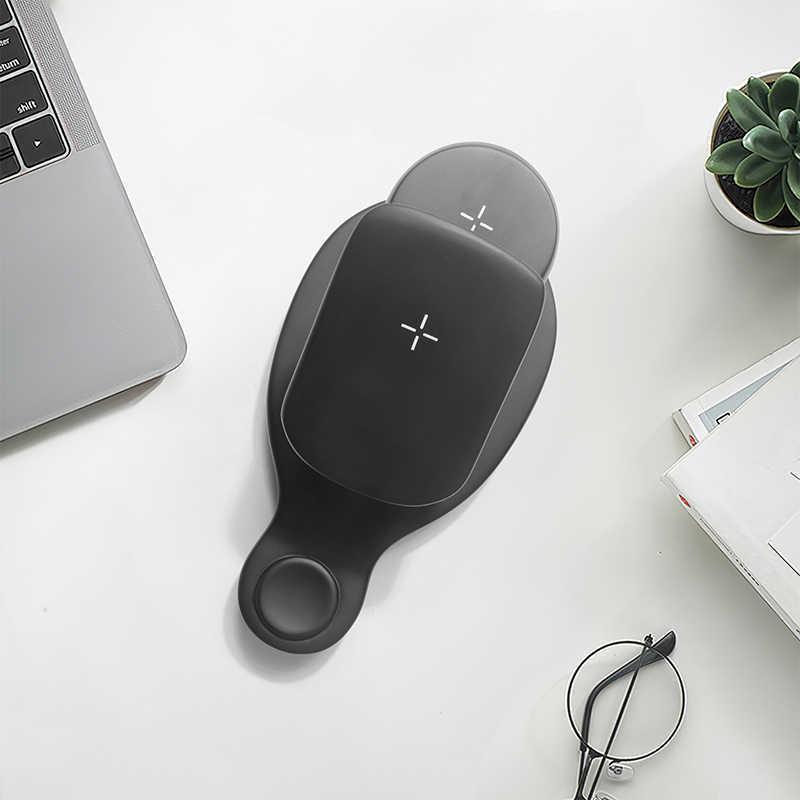 Creative Magnetic Wireless Charging Three-in-one Mobile Phone Holder