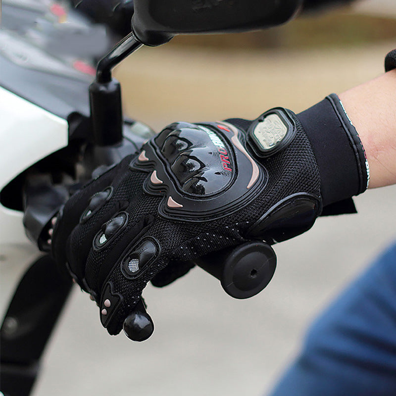 Gants sans doigts mi-longs anti-chute pour locomotive, équipement de chevalier