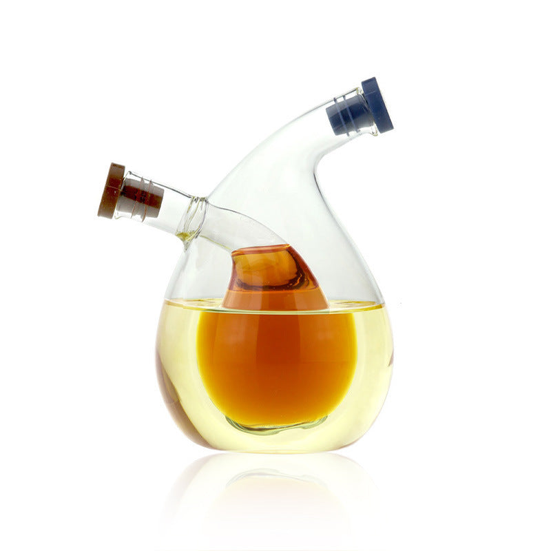 Creative Double-layer Restaurant Kitchen Supplies Soy Sauce Vinegar Bottle Oiler